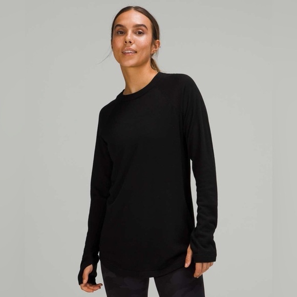 Lululemon Lightweight Boolux Sweater Black - Picture 3 of 10